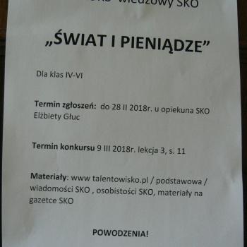 Konkurs wiedzowy SKO dla klas IV-VI ogłoszony!