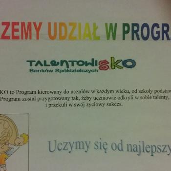 Bierzemy udział w programie "TalentowiSKO"