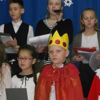Talent wokalny Amelki - wigilia szkolna