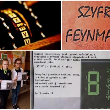 Z kryptografią za pan brat –  nasi SKO – wicze  deszyfrują zakodowane wiadomości od Feynmana
