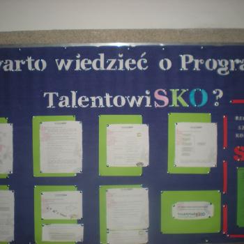 W naszej szkole talenty procentują,  bo uczestniczymy w Programie TalentowiSKO.
