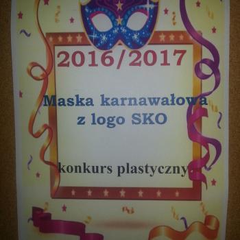 Maska Karnawałowa z logo SKO
