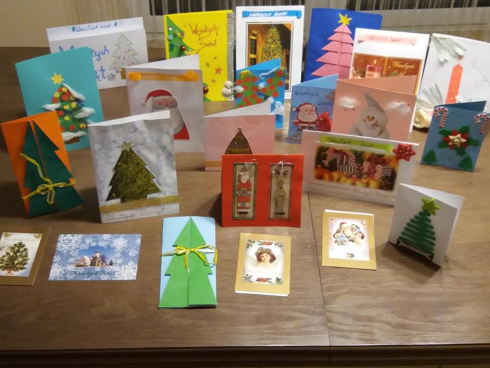 Kartki świąteczne dla seniorów - uczymu sie pomagać innym