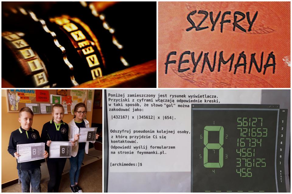 Z kryptografią za pan brat –  nasi SKO – wicze  deszyfrują zakodowane wiadomości od Feynmana
