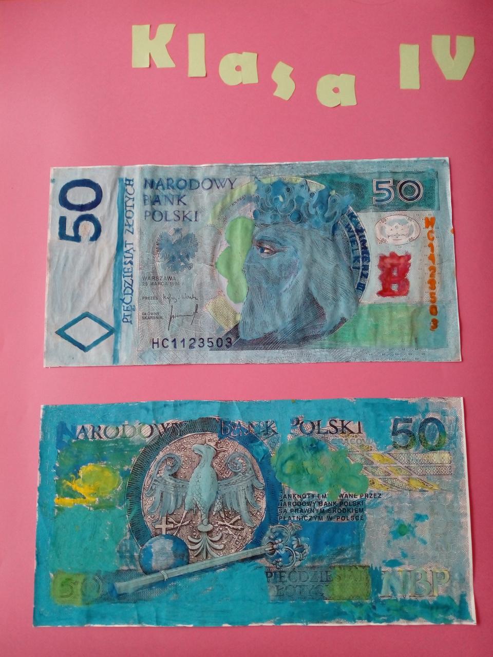 Nasze banknoty - praca klasy IV