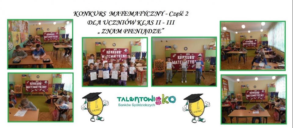 Konkurs matematyczny w Samorządowej Szkole Podstawowej w Lubczy