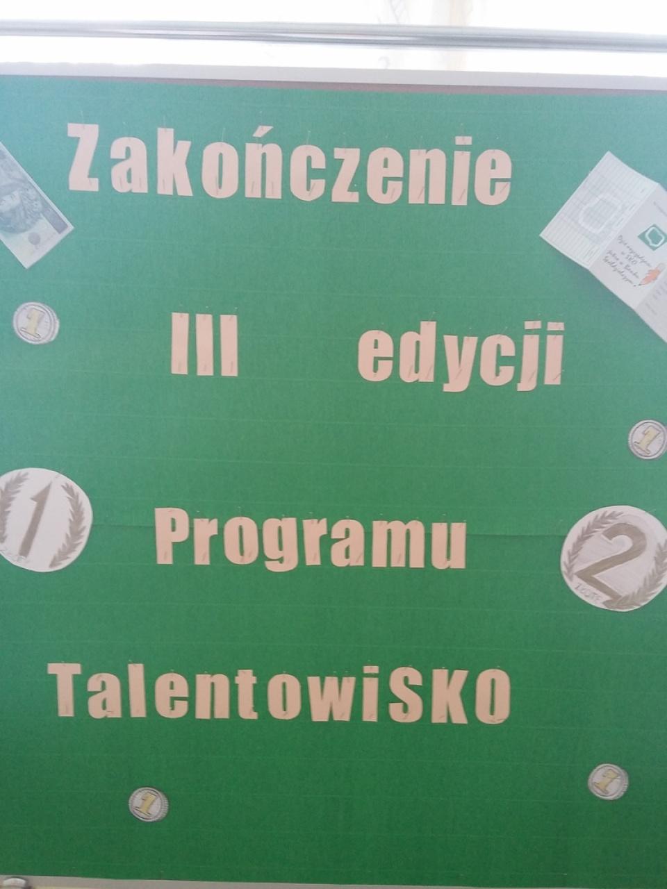 Zakończenie III edycji Programu TalentowiSKO