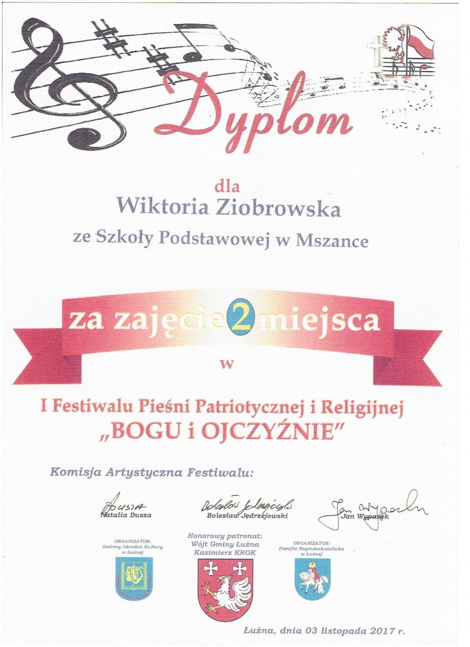 Festiwal Pieśni Patriotycznej i Religijnej.