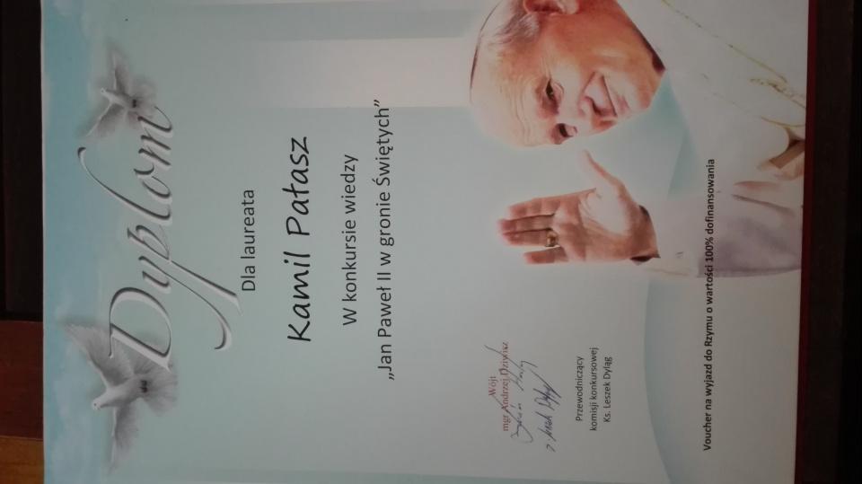 Konkurs „Jan Paweł II w gronie Świętych”
