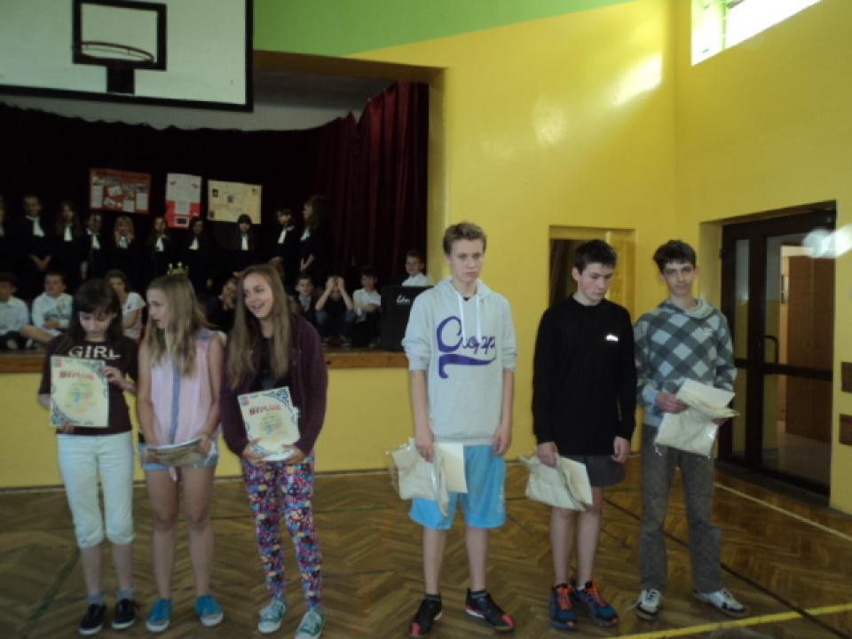 Szkolny Turniej Mini Piłce Siatkowej Szkoły.
