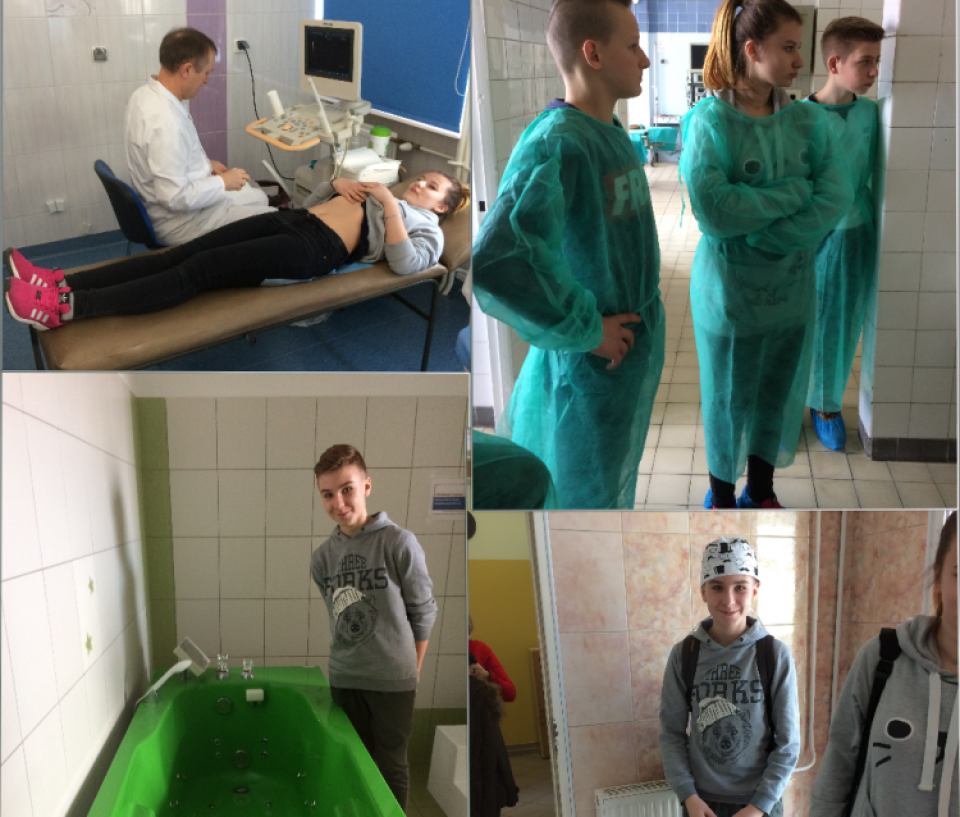 Wizyta Talentowiczów w nidzickim szpitalu w ramach innowacji „Tajemnica życia”