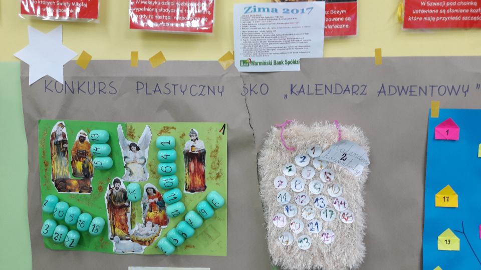 Konkurs plastyczny "Zima 2017 - Kalendarz Adwentowy".