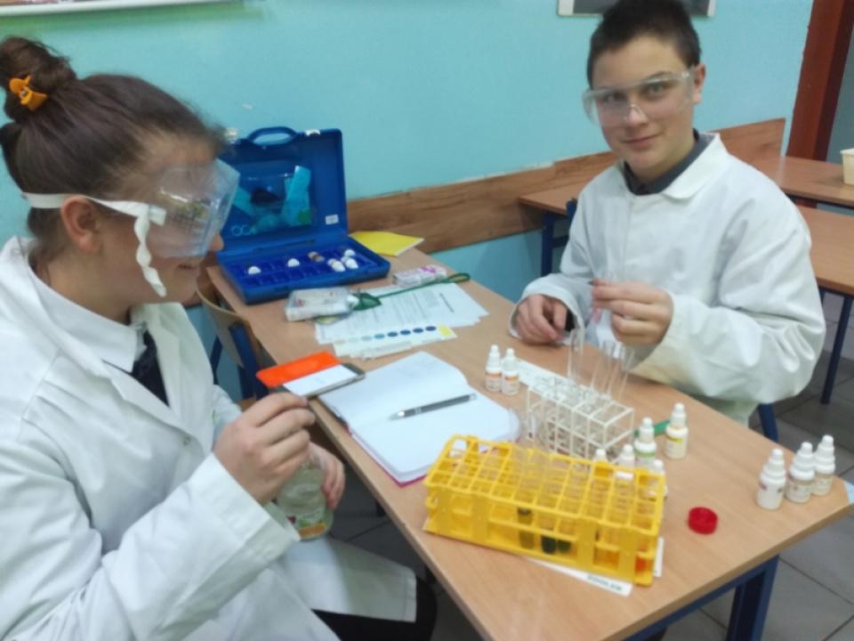Zajęcia Laboratorium fizyko – chemiczne  „Szkoły na Podium”